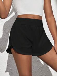Leap Crew Nova Glow Tween Girl Phone Pocket Side Active Skort - Black - View 5