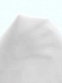 Calvaya 泡泡袖结饰侧裹式衬衫女式衬衫，长袖上衣 - 白色 - 查看 7