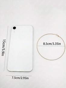 SHEIN SXY 3對極簡風格圓耳環 - 彩色 - 查看 2