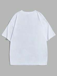 Jena998 Guys Skeleton & Letter Graphic Tee - White - View 2