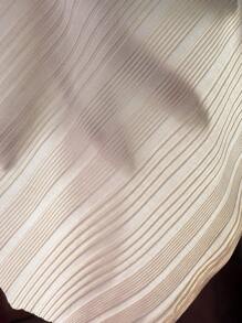 素色高衩背心休閒連衣裙 - 杏色 - 查看 7