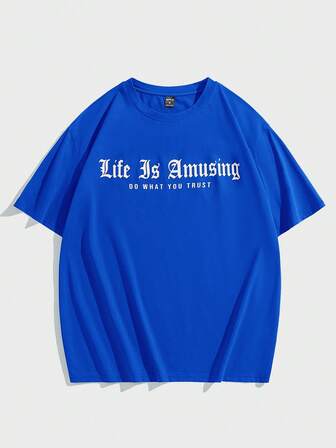 Guys Slogan Graphic Tee