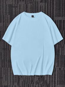 Manfinity RebelGame Men Slogan Graphic Tee - Baby Blue - View 2