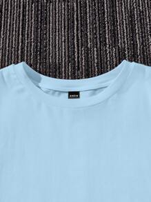 Manfinity RebelGame Men Slogan Graphic Tee - Baby Blue - View 4