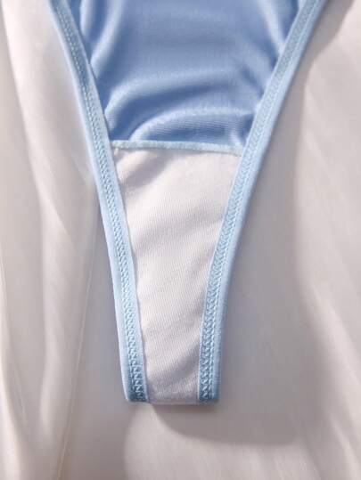 Contrast Kanten Underwire Lingerie Set view 3