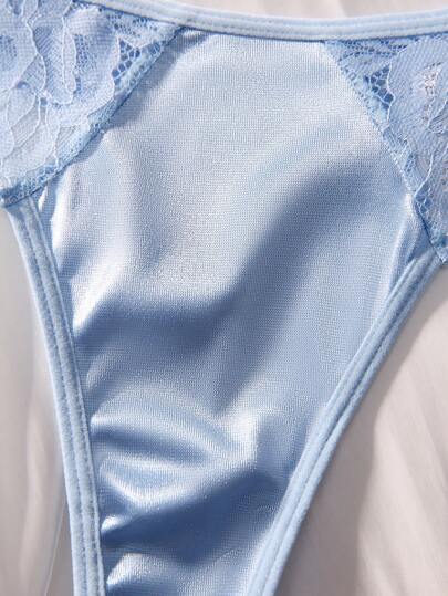 Contrast Kanten Underwire Lingerie Set view 5