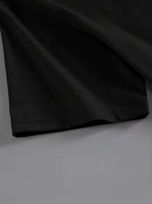 Men Bear & Slogan Graphic Tee - Black - View 4