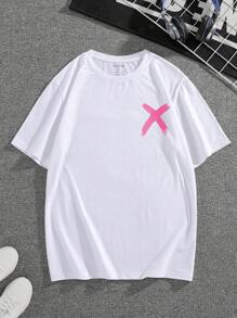 Manfinity Dauomo Men Heart & Bear Print Tee - White - View 2