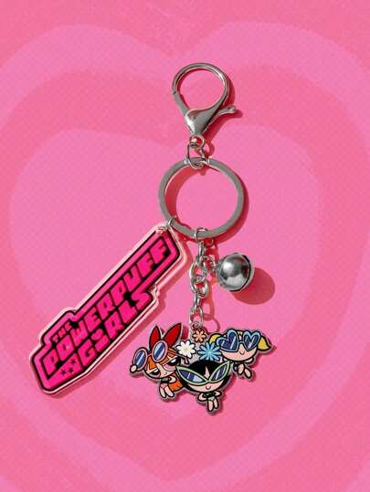 The Powerpuff Girls | ROMWE Femme 1 pièce Porte-clés figure dessin animé breloque mignon