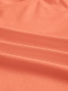 SHEIN BASICS 素色圓領連身背心 - 珊瑚橙 - 查看 6
