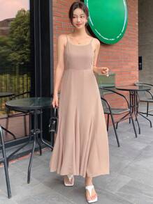 DAZY Solid Cami Dress - Pink - View 3