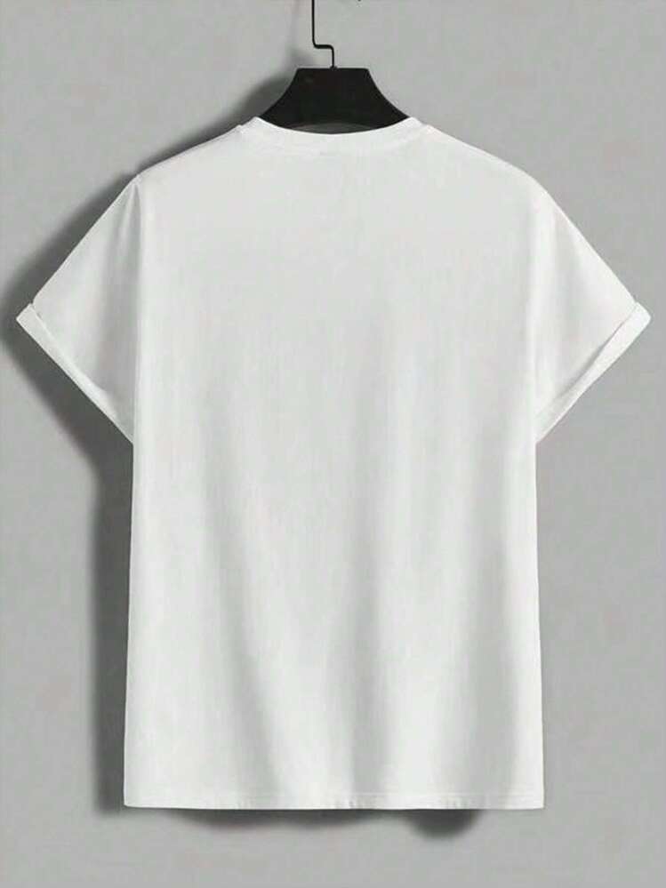 Camisetas de hombre Dibujos animados Casual - Blanco - Añade 2