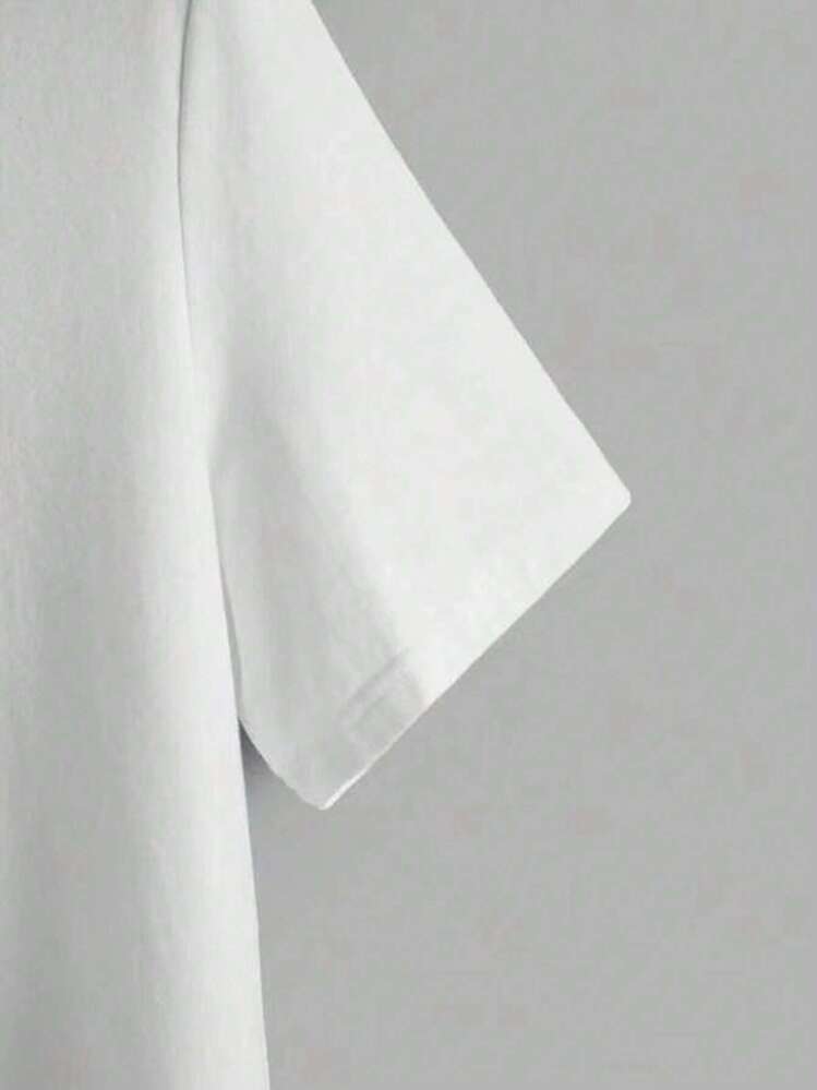 Camisetas de hombre Dibujos animados Casual - Blanco - Añade 3