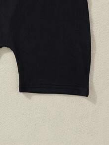 SHEIN Tween Girl Letter Graphic Cami Romper & High Low Hem Tee - Multicolor - View 3