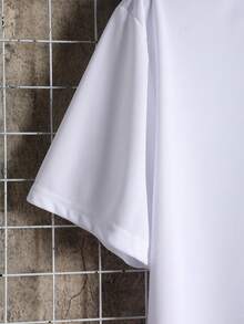 Men Floral & Slogan Graphic Tee - White - View 3