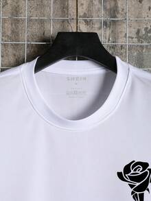 Men Floral & Slogan Graphic Tee - White - View 4