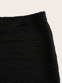 SHEIN Essnce Solid High Waist Skirt