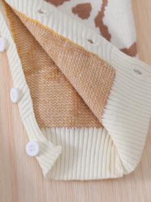 Baby Girl Cartoon Pattern Jumpsuit - Multicolor - View 3