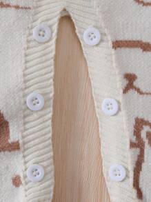 Baby Girl Cartoon Pattern Jumpsuit - Multicolor - View 5