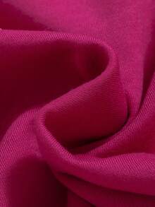 SHEIN Tween Girl Letter Graphic Sweatshirt & Drawstring Waist Shorts - Hot Pink - View 4