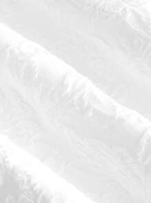 SHEIN MOD Sweetheart Neck Puff Sleeve Dress - White - View 3