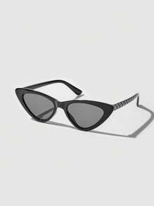 SHEIN 1pair Kids Star Pattern Cat Eye Frame Fashion Glasses For Outdoor