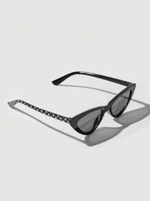 SHEIN 1pair Kids Star Pattern Cat Eye Frame Fashion Glasses For Outdoor