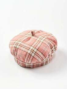 Cozy Pixies 女嬰格紋印花西裝領西裝外套和裙子和吊帶上衣和帽 - 粉色 - 查看 14