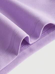 SHEIN MOD Solid Tie Shoulder Cami Jumpsuit - Lilac Purple - View 3