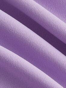 SHEIN MOD Solid Tie Shoulder Cami Jumpsuit - Lilac Purple - View 4