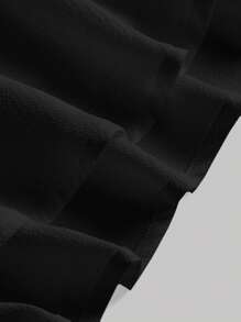 SHEIN MOD Solid Layer Hem Skort - Black - View 4