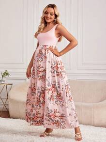 SHEIN Maternity Floral Print Dress