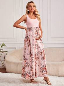SHEIN Maternity Floral Print Dress