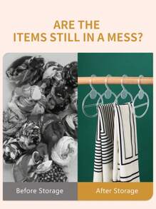 1 pieza Percha Pañuelo transparente - transparente - Ver 6