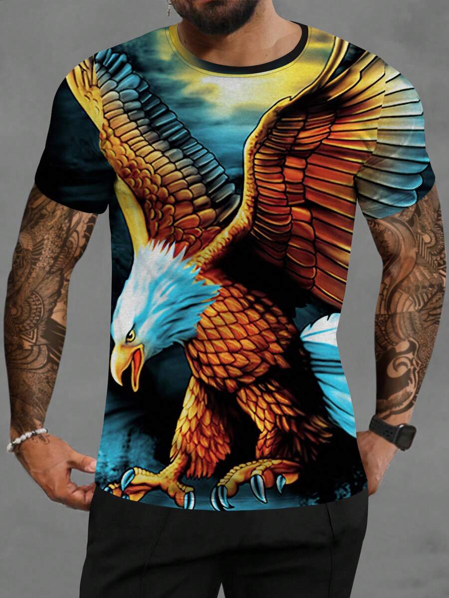 Manfinity LEGND Áo thun nam Thú vật Đường phố - Nhiều màu - Xem 1