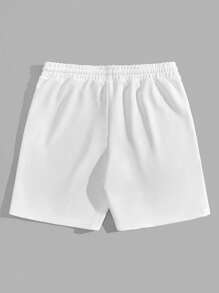 Manfinity VCAY Uomo Shorts con toppa lettera con coulisse a vita