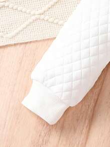 Đứa bé gái Đồ họa Chữ cái Cami ngọn & Áo Hoodie & Quần - trắng - Xem 6