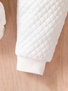 Đứa bé gái Đồ họa Chữ cái Cami ngọn & Áo Hoodie & Quần - trắng - Xem 7