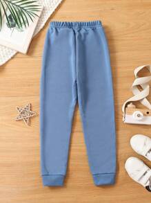 SHEIN Explorewe 男孩休闲运动服配色块装饰编织腰带，2 件春/夏/秋/冬装，适合户外活动和各种场合，设计简洁百搭，穿着舒适