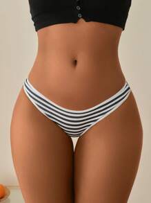 3pcs Striped Print Panty - Multicolor - View 4