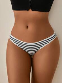 3pcs Striped Print Panty - Multicolor - View 5