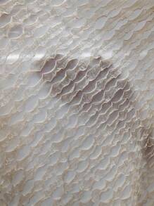 SHEIN LUNE Solid Batwing Sleeve Tee & Shorts - Apricot - View 7