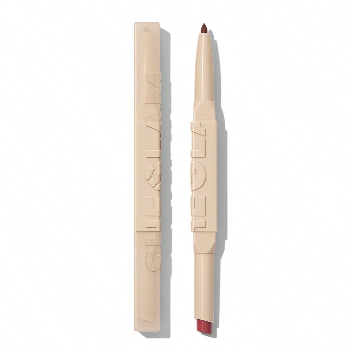 Shein Berry Whip Glam 101 Lipstick & Liner Duo- 2-In-1 Matte Dual-Ended Lip Liner Lipstick Pencil Highly Pigmented Long Lasting Smooth Easy To Wear Lip Makeup Pink Brown Lip Liner