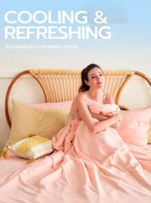 ChillTech 超冷纖維精品3件入被套，高Qmax吸濕透氣吸汗被套*1 枕套*2 - 粉色 - 查看 11