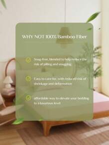 ChillTech 3pcs bamboo fiber antibacterial and breathable fitted sheet set, fitted sheet*1, pillowcase*2 - Pink - View 4