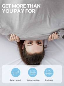 ChillTech 3pcs Geometric Stripe Continuous Ultra-Cooling knitted bedding duvet cover set, high Q-max value, breathable and skin-friendly, quilt cover*1, pillowcase*2 - Grey - View 6