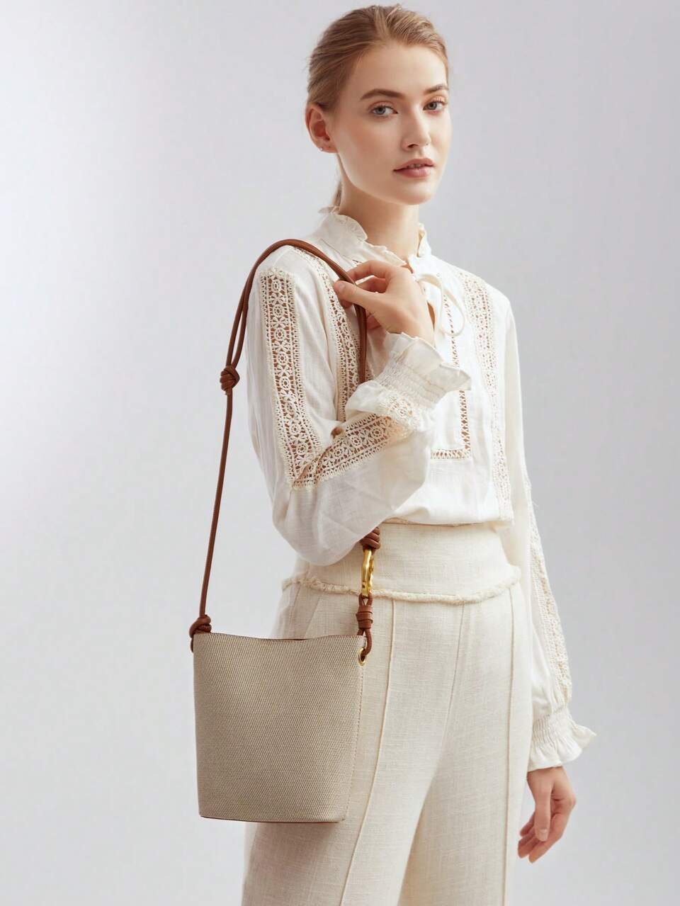 MOTF HANDLE DECOR SHOULDER BAG