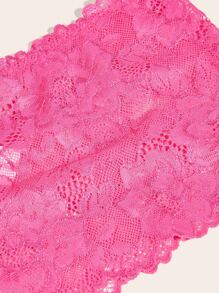 Snug Zone Plus 3pack Floral Lace Bow Front Crotchless Panty - Multicolor - View 5