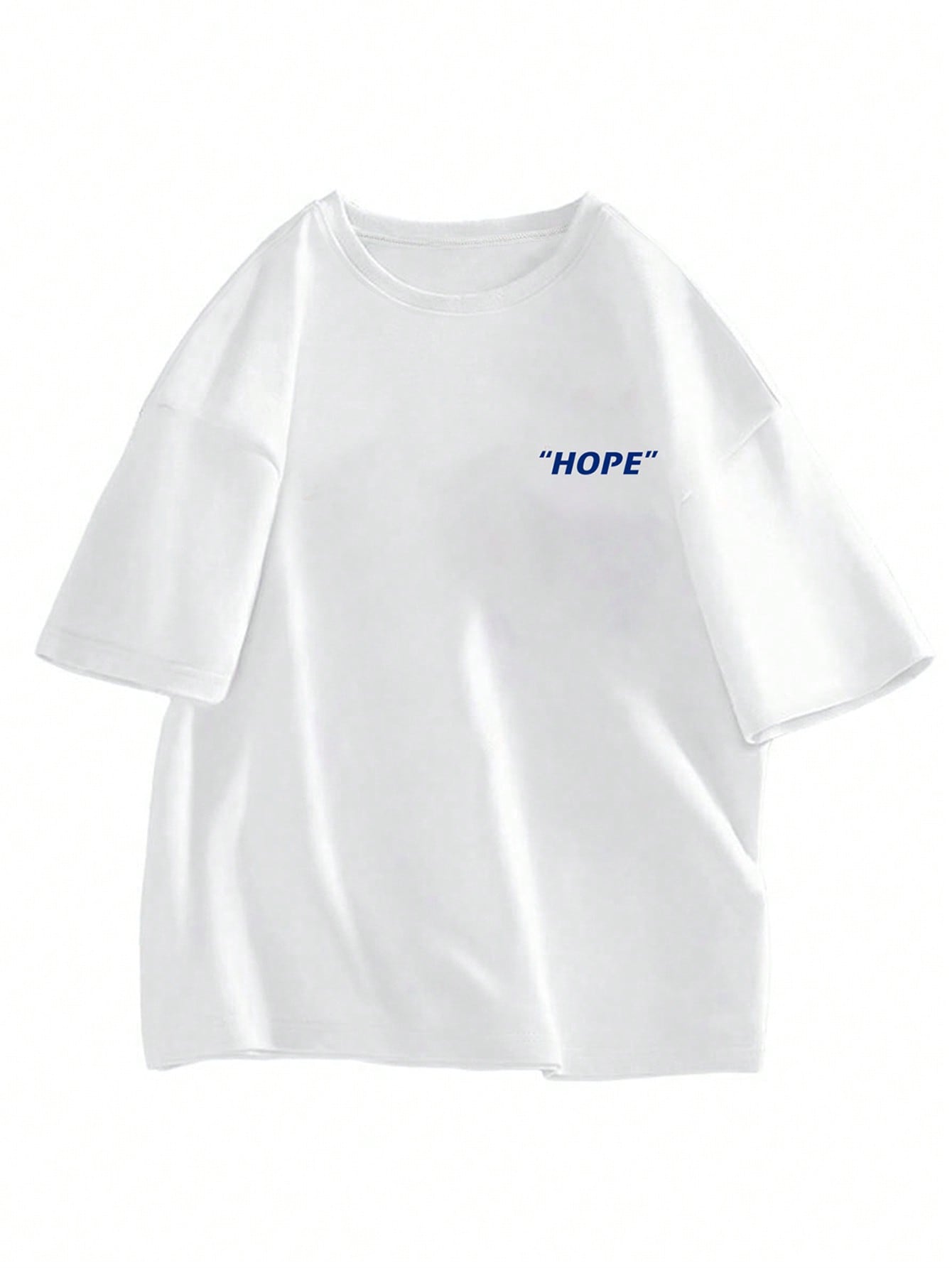 Men Letter Graphic Drop Shoulder Tee