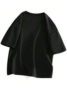 Áo thun nam Slogan Giải trí - màu đen - Xem 2